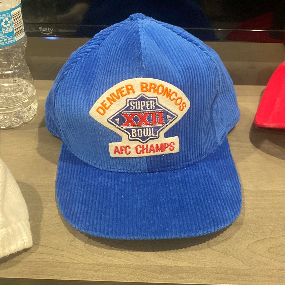 Vintage corduroy Denver Broncos Hat